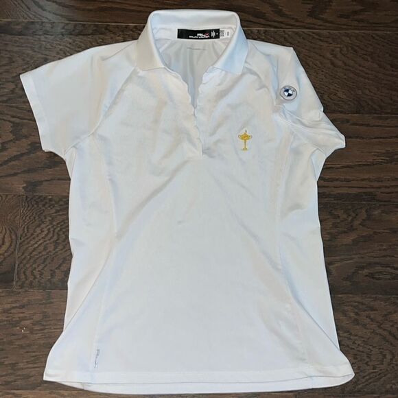 BMW RLX White women’s Pinehurst Putter Boy US Open Golf Polo Shirt M Tailored - Picture 5 of 12